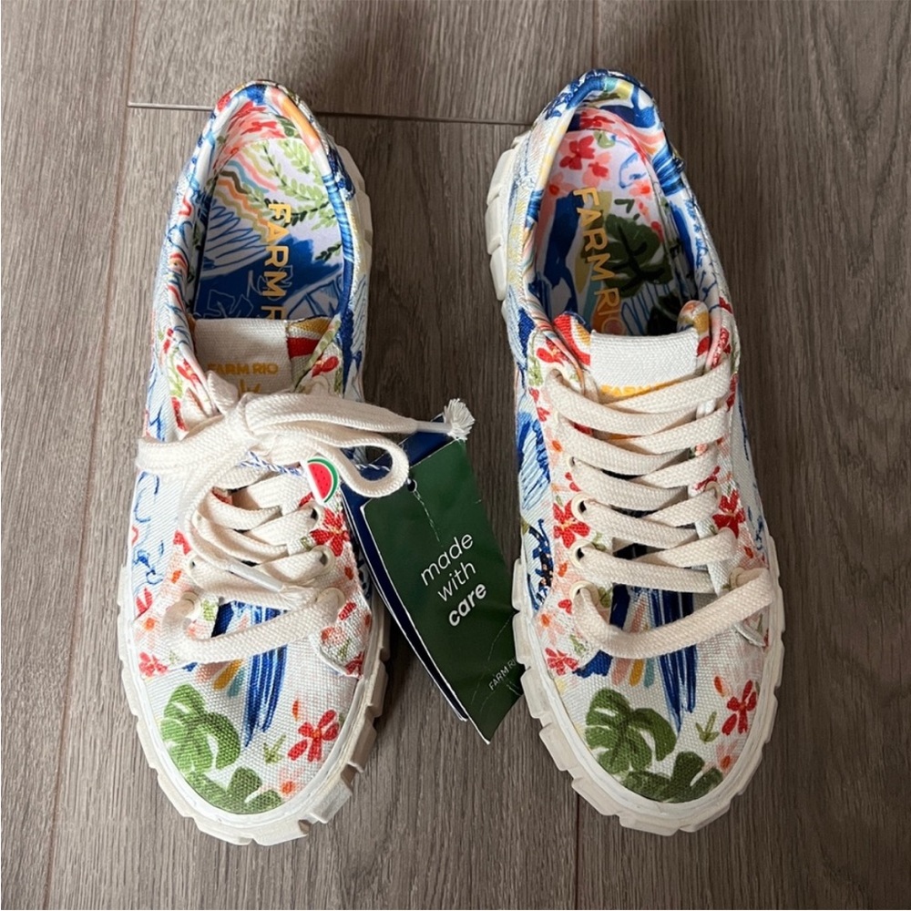 Farm Rio Platform Sneakers In Copacabana Size 7